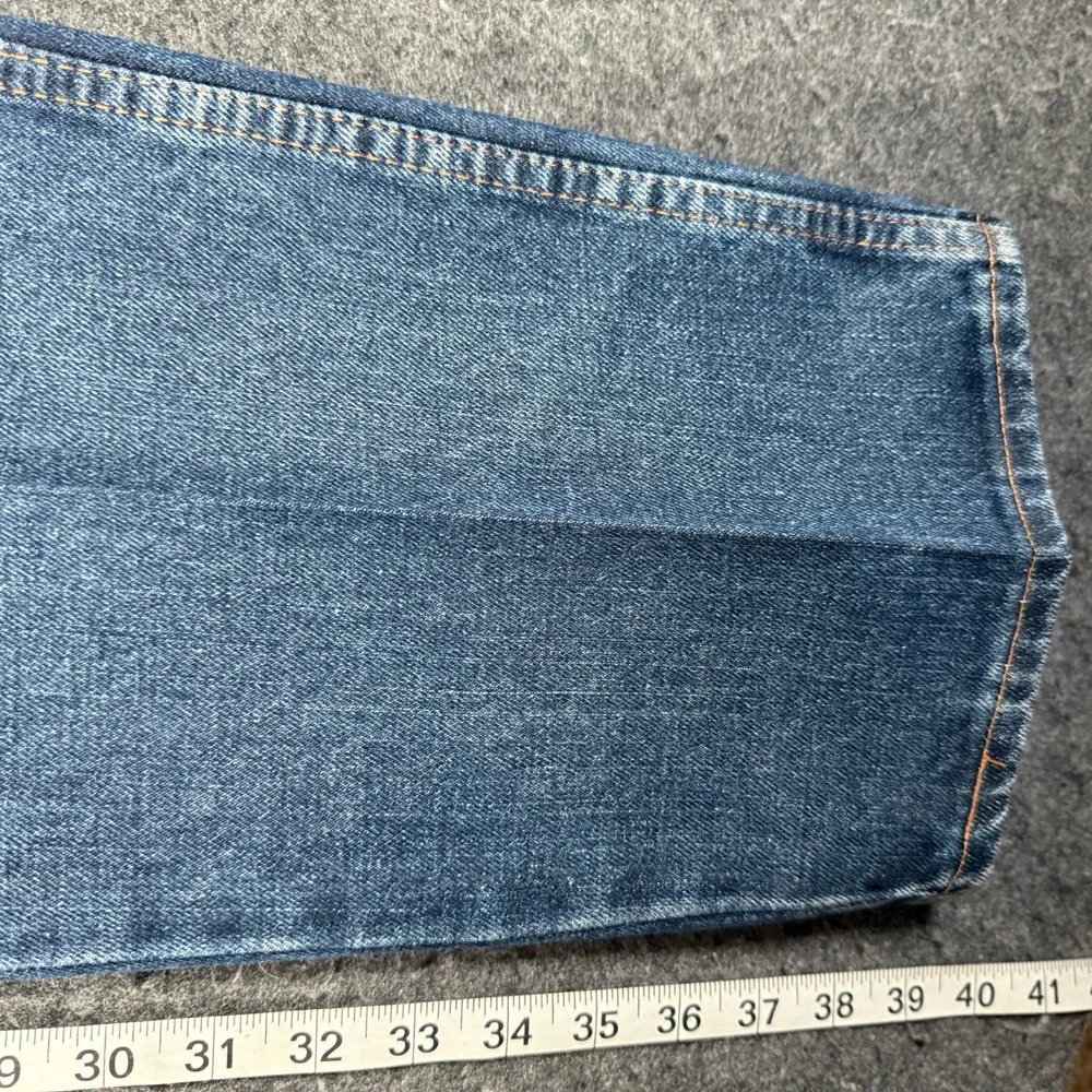 Wrangler Twenty X Mens Dark Wash Straight Leg Jeans Made USA 100% Cotton 36x36